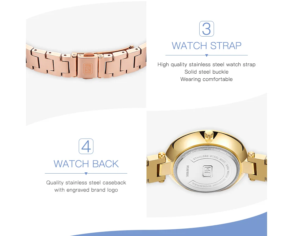 Mini Focus MF0235L Women’s Trendy Quartz Watch | Multi-Color Stainless Steel Strap | Ready to Ship OEM Factory