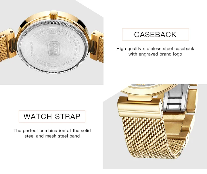 MINI FOCUS Women’s Quartz Watch | Luxury 5ATM Waterproof Sport Mesh Strap Wristwatch – Factory Wholesale