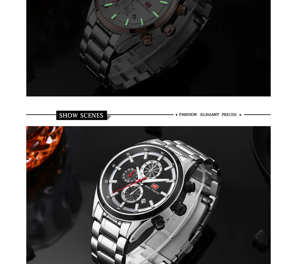 Mini Focus 0081 Men's Quartz Watch | High Quality Luminous Date Waterproof Band Fashion Accessory