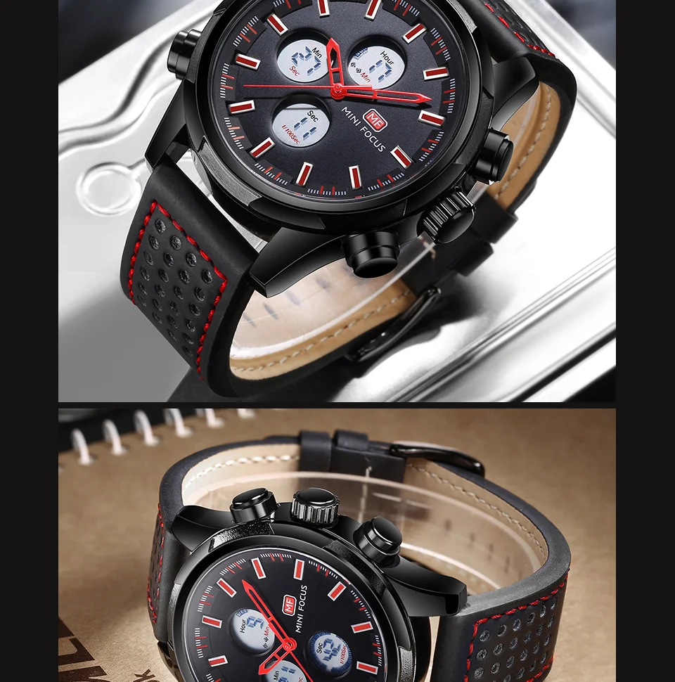 Mini Focus MF0066G Men’s Digital Sports Watch | 3ATM Waterproof Quartz & Electronic Movement | Factory Wholesale