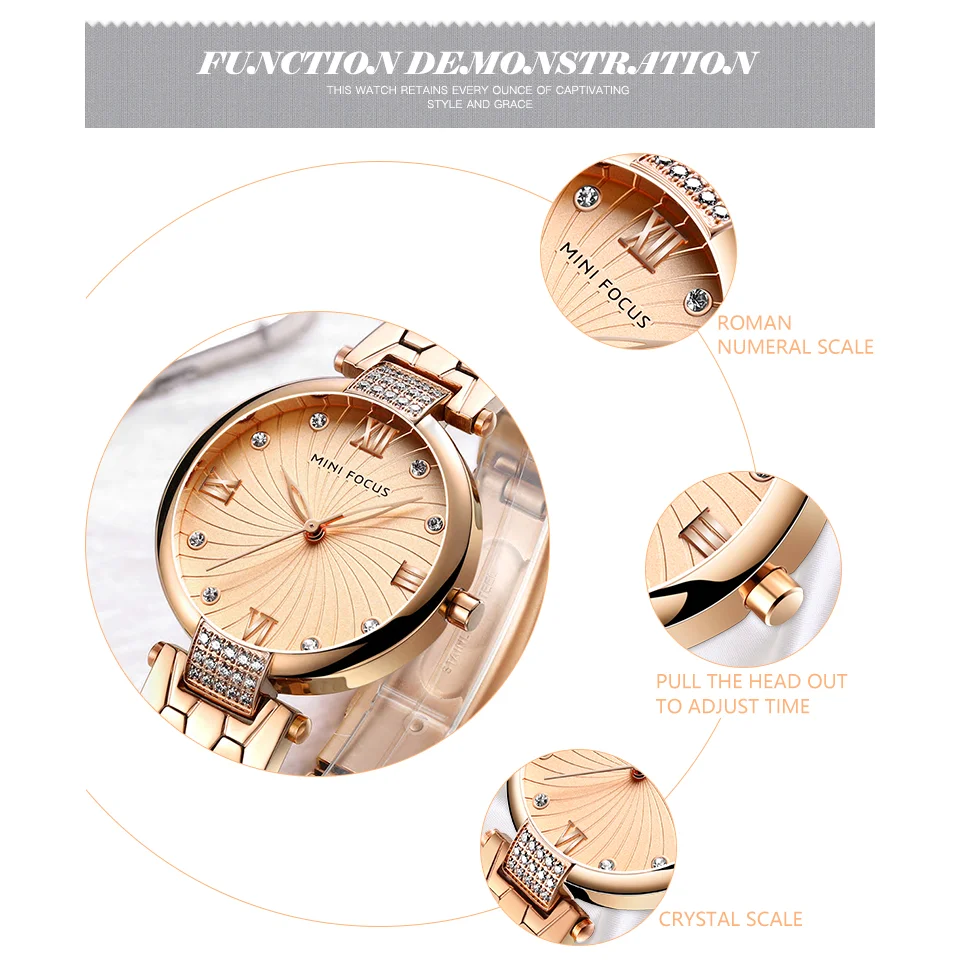 Mini Focus MF0186L Women's Business Watch | Japan Quartz Movement | Waterproof Elegant Wristwatch