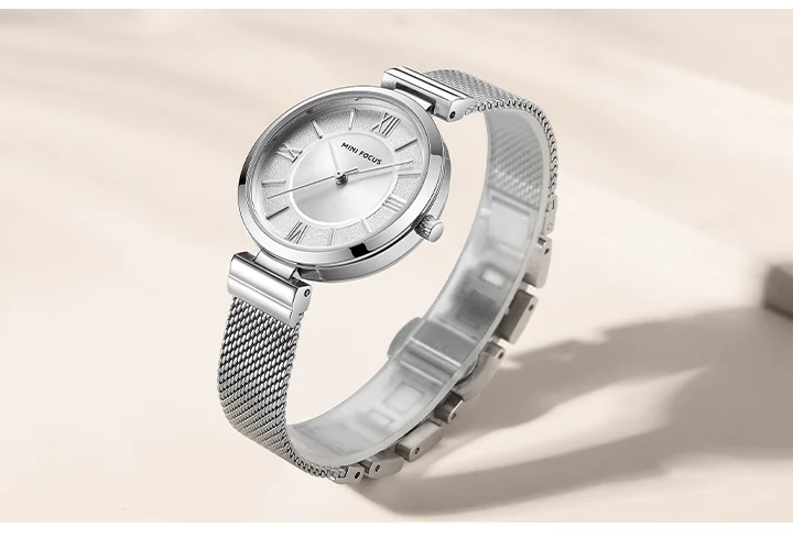 MINI FOCUS Women’s Quartz Watch | Luxury 5ATM Waterproof Sport Mesh Strap Wristwatch – Factory Wholesale