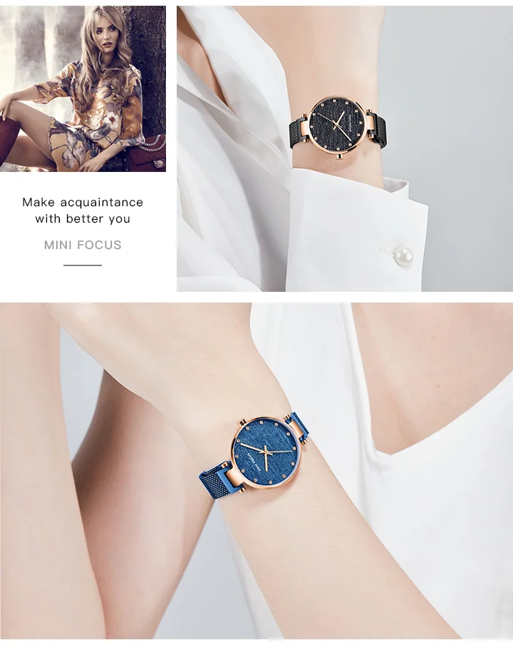 Timeless Elegance in Every Detail &ndash; MINI FOCUS Women's Mesh Stainless Steel Quartz Watch