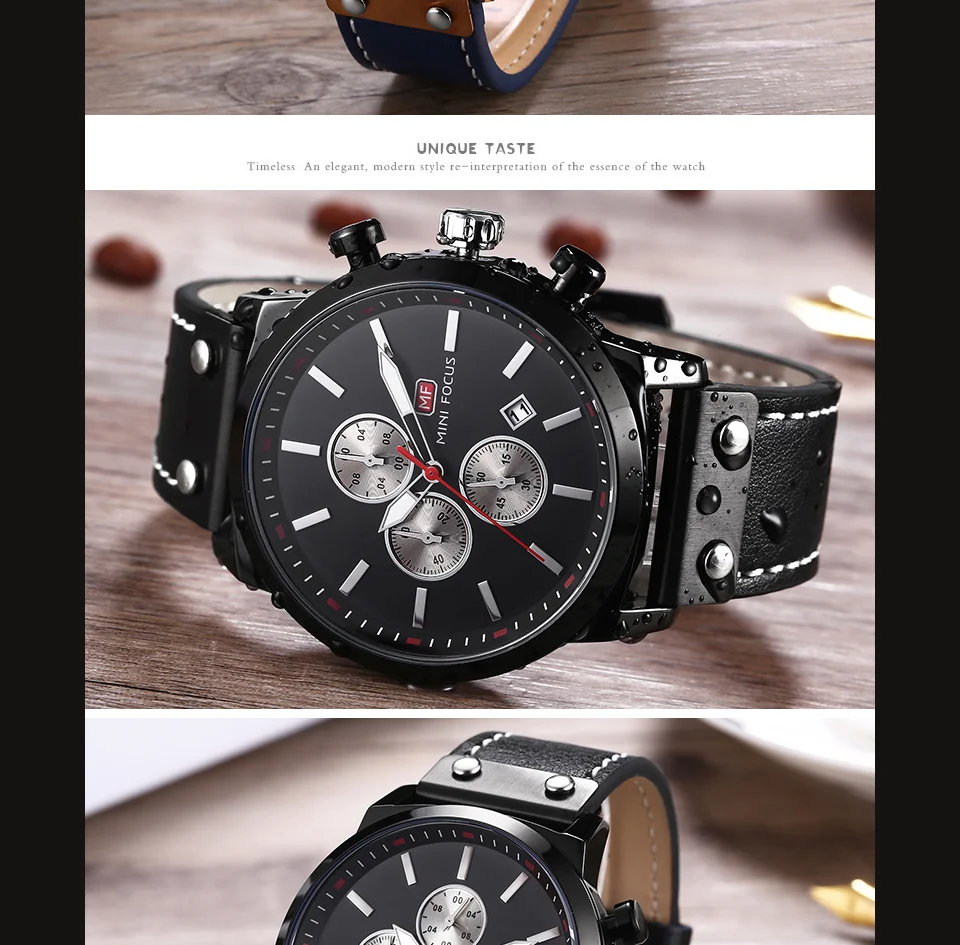 Mini Focus MF0110G Men’s Luxury Sports Quartz Watch | Chronograph & Waterproof | Factory Wholesale
