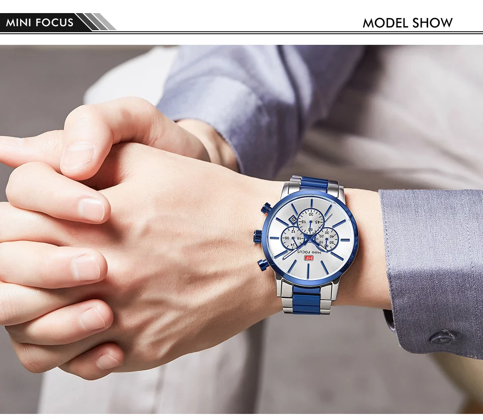 Luxury Men's Quartz Watch with Stainless Steel Band – Factory Wholesale for Global Distributors