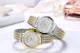 Stainless Steel Womens Quartz Watch Mesh Band Waterproof