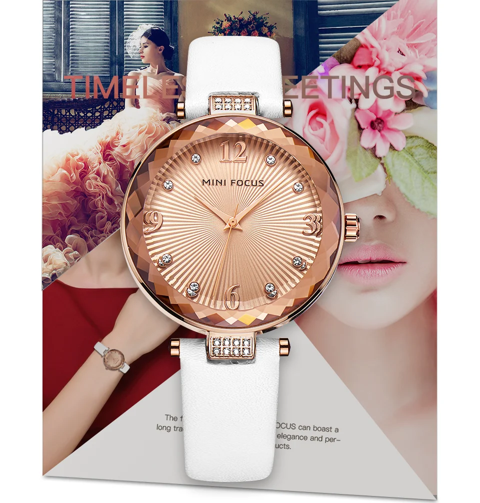 Mini Focus MF0038L Ladies Quartz Watch | Sapphire Crystal Glass | Leather & Steel Strap Options | Factory Direct