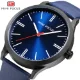 Mini Focus Men’s Luxury Quartz Watch Blue Leather Strap