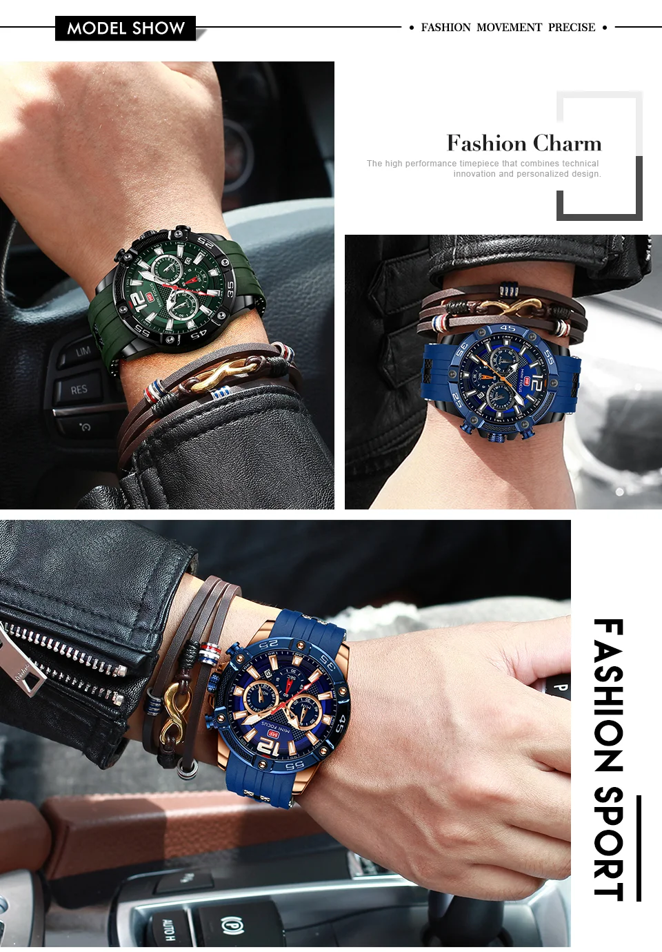 Mini Focus MF0349G Men's Chronograph Watch | Fashion Quartz Timepiece for B2B Wholesale