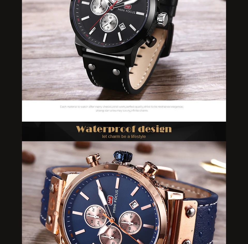 Mini Focus MF0110G Men’s Luxury Sports Quartz Watch | Chronograph & Waterproof | Factory Wholesale