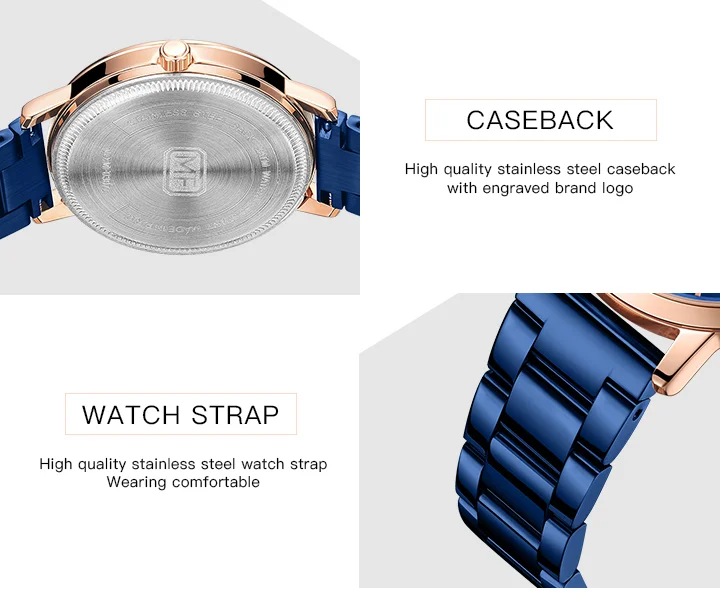 MINI FOCUS Femme Classic Elegant Watches Solid Stainless Steel Band Waterproof With Japanese Movement Women Quartz Watch