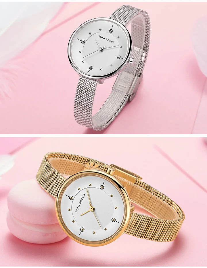 Mini Focus Women's Quartz Watch Stylish Stainless Steel Wristwatch for Global Wholesale