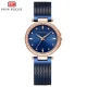 Mini Focus Women’s Diamond Quartz Watch Unique Mesh Band