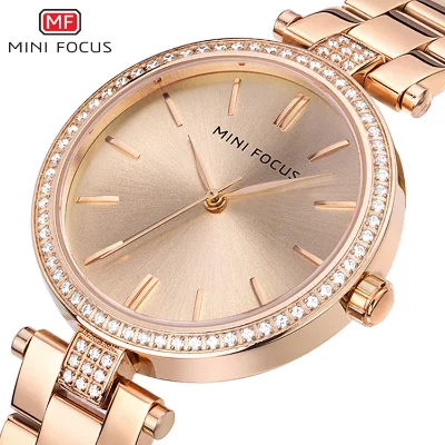 Mini Focus Women’s Luxury Stainless Steel Quartz Watch