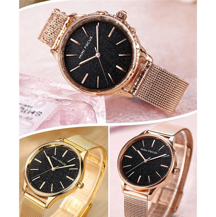 Mini Focus MF0044 Women's Dress Quartz Watch | Stainless Steel Band | Elegant Fashion Wristwatch Factory Wholesale