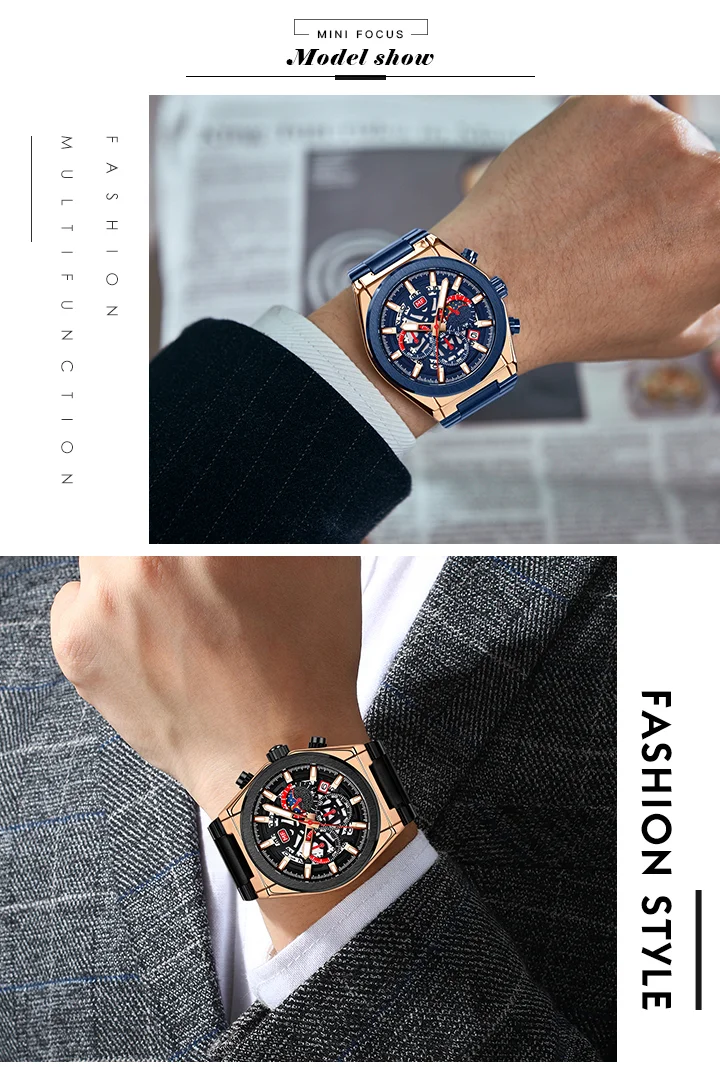 MINI FOCUS Classic Men’s Business Watch – Waterproof Quartz Timepiece for Modern Professionals