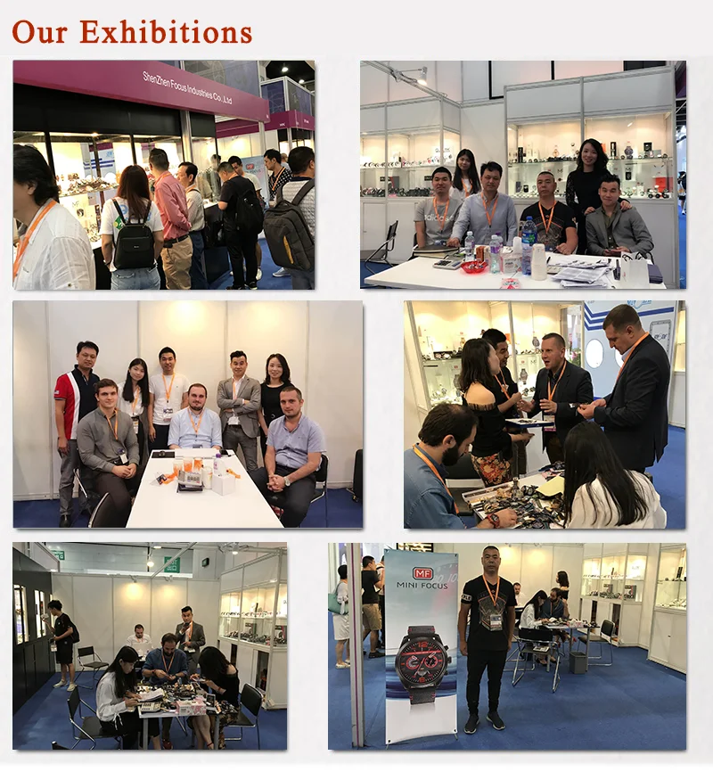 MINI FOCUS Business Chronograph Quartz Watch for Men Stainless Steel Wristwatch
