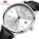 Fashionable Mini Focus Leather Strap Quartz Watch for Men 