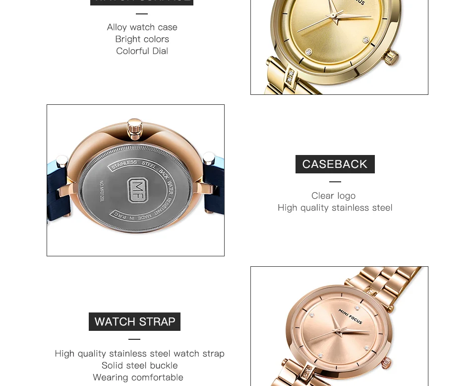 Mini Focus MF0120L Women’s Stylish Quartz Watch | Luxury Mesh Strap Alloy Waterproof | Factory Direct Cheap Price