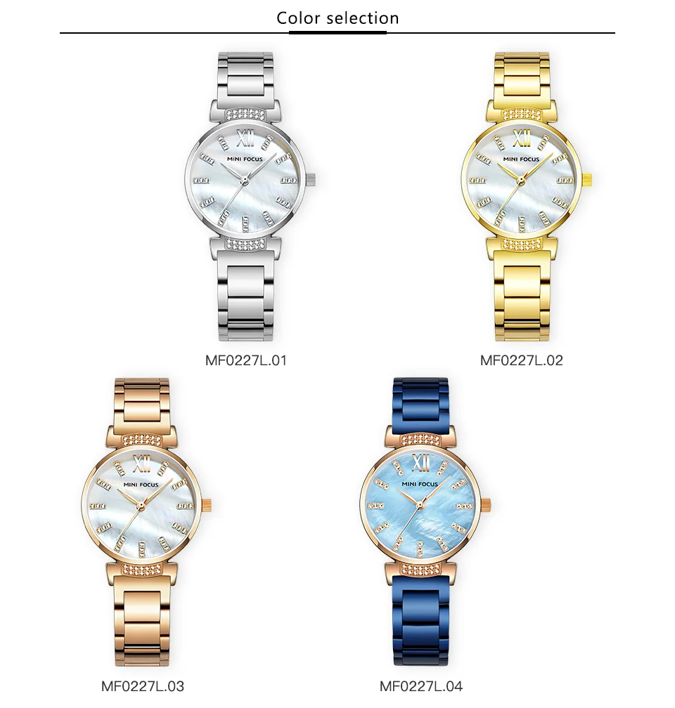 Mini Focus MF0227L Fashion Women’s Dress Watch | Luxury Waterproof Quartz Ladies Wristwatch Wholesale Supplier