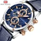 MINI FOCUS Men’s Chronograph Quartz Watch Three Eye Six
