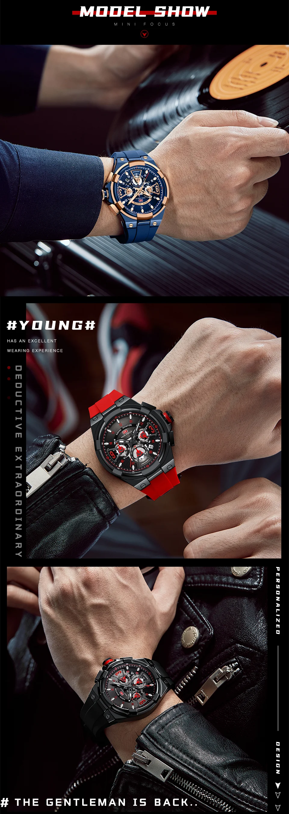 Men’s Quartz Chronograph Sport Watch with Luminous Display – Mini FocusWholesale Supplier