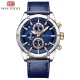 MINI FOCUS Men’s Chronograph Quartz Watch Three Eye Six
