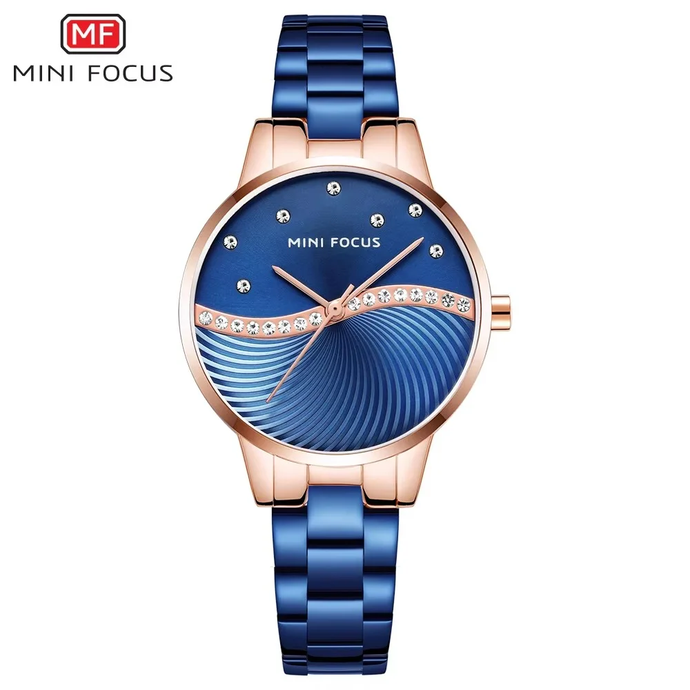 MINI FOCUS Women's Quartz Watch Stainless Steel Band