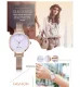 MINI FOCUS Women’s Luxury Quartz Watch Rose Blue Mesh Strap