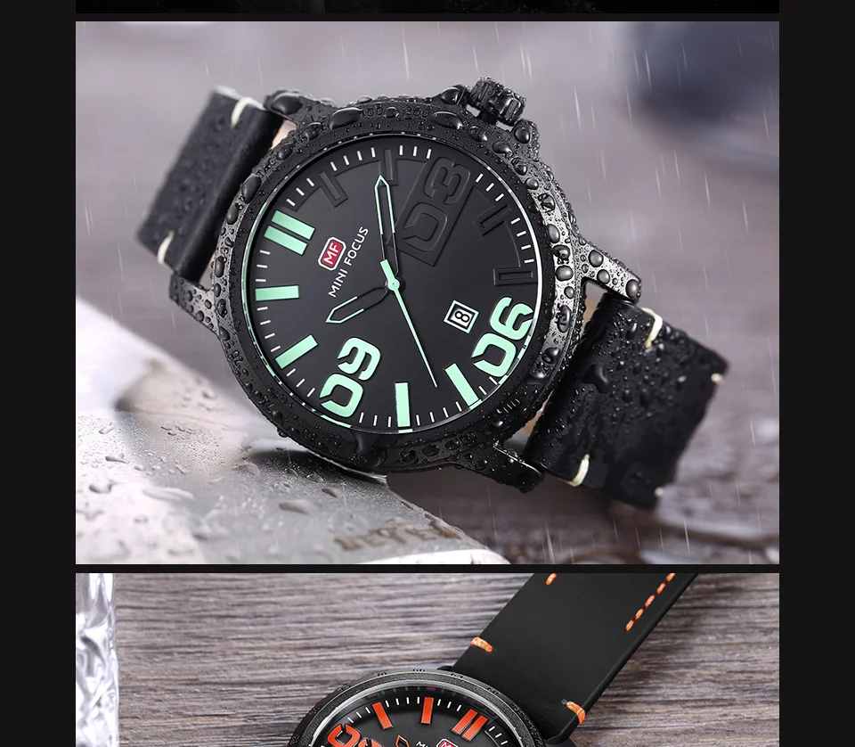 Mini Focus MF0169G Men’s Quartz Watch | Stylish Leather Band, Casual Design, Factory Direct Wholesale & Custom OEM