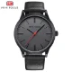 Mini Focus Men’s Luxury Quartz Watch Blue Leather Strap