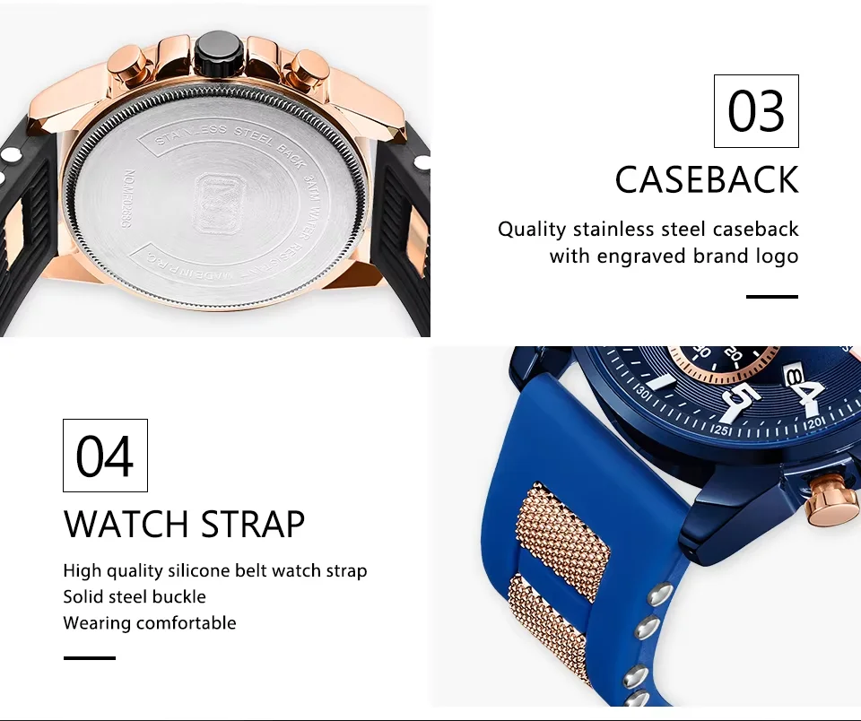 MINI FOCUS Men’s Quartz Watch | Stylish Waterproof Watch with Luminous Silicone Band | Factory Wholesale