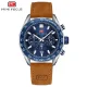 Luxury Casual Men’s Quartz Watch with Genuine Leather Strap
