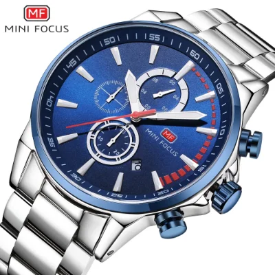 Mini Focus Men's Sport Racing Style Chronograph Watch