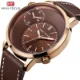 Mini Focus Men’s Business Watch Blue Dial Leather Strap