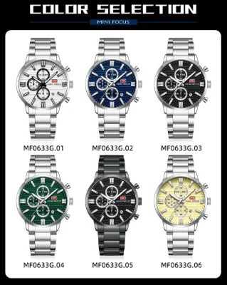 MINI FOCUS MF0633G men's Quartz Watch 43mm Steel