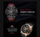 Mini Focus Men’s Luxury Chronograph Watch Sporty Leather