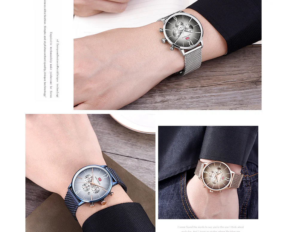 Mini Focus MF0114 Men’s Blue Quartz Watch | Ultra Thin Mesh Strap | 24H Date | Factory Wholesale