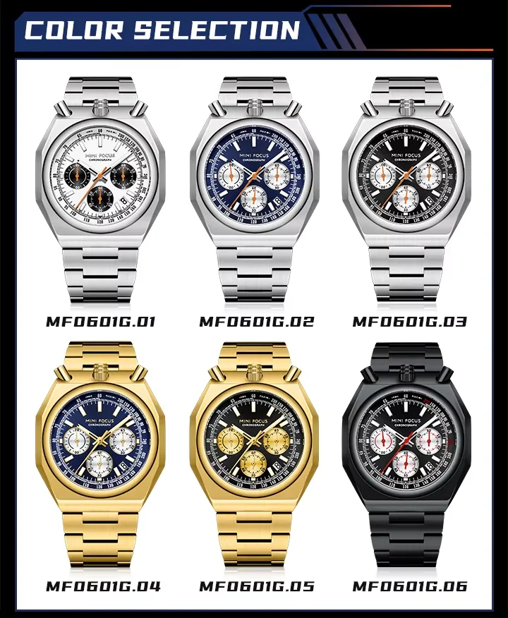 Wholesale MINI FOCUS MF0601G Men's Quartz Watch – Multifunction Waterproof Timepiece