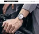 Fashionable Mini Focus Leather Strap Quartz Watch for Men 