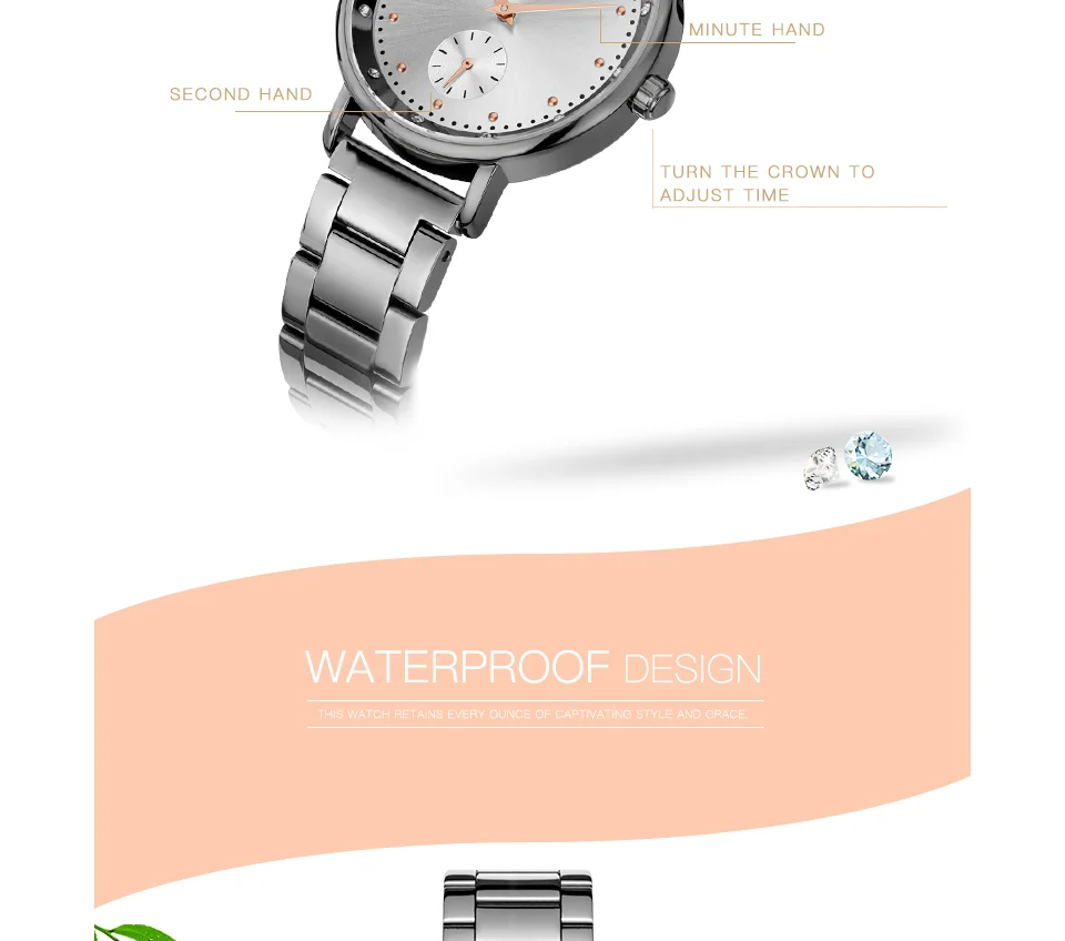 Mini Focus MF0037L Women's Quartz Watch | Diamond Dial Stainless Steel Bracelet | Japan Movement Wholesale
