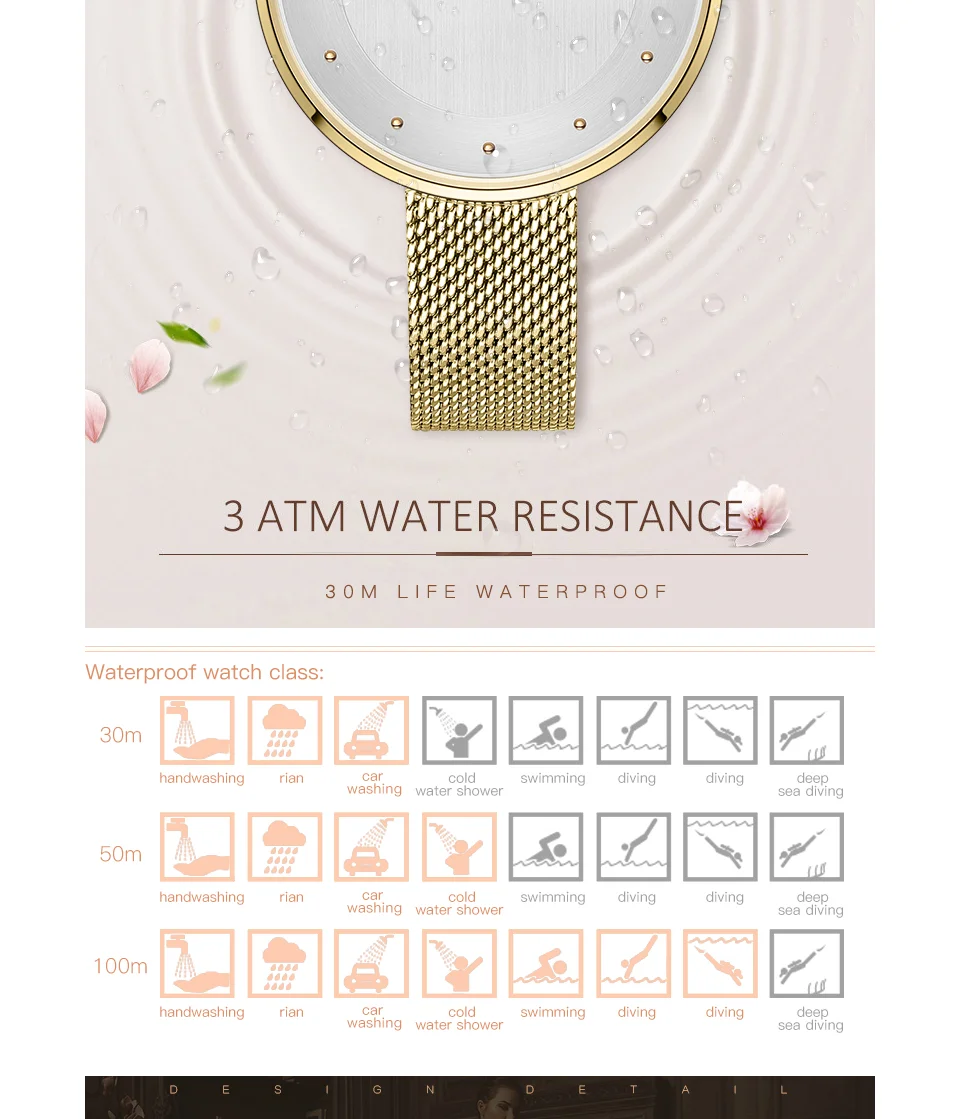 MINI FOCUS MF0179L Rose Gold Women’s Quartz Watch | Ultra Thin Mesh Strap Fashion Watch Factory OEM