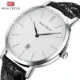 Mini Focus Men's Business Quartz Watch Black Leather
