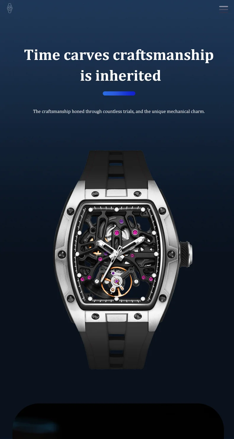 CHANCE 91981 Wholesale Luxury Tourbillon Watch Sky Blue Dial, Steel Case, Automatic Mechanical Watch for Men