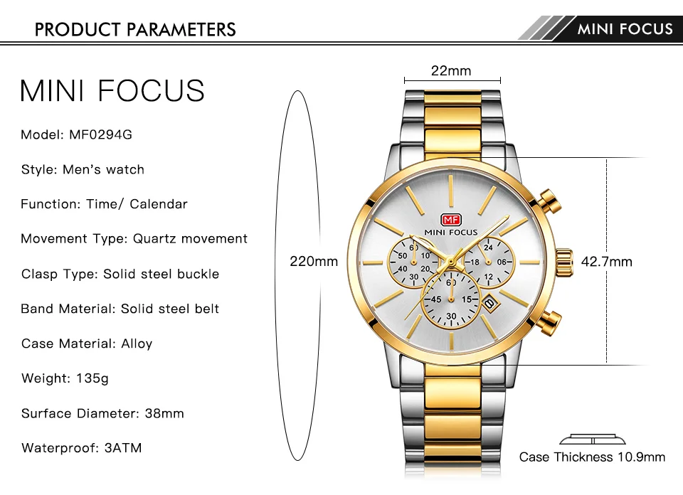 Luxury Men's Quartz Watch with Stainless Steel Band – Factory Wholesale for Global Distributors
