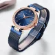 Mini Focus Women’s Diamond Quartz Watch Unique Mesh Band