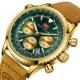 Luxury Men's Fashion Chronograph Watch with Leather Strap