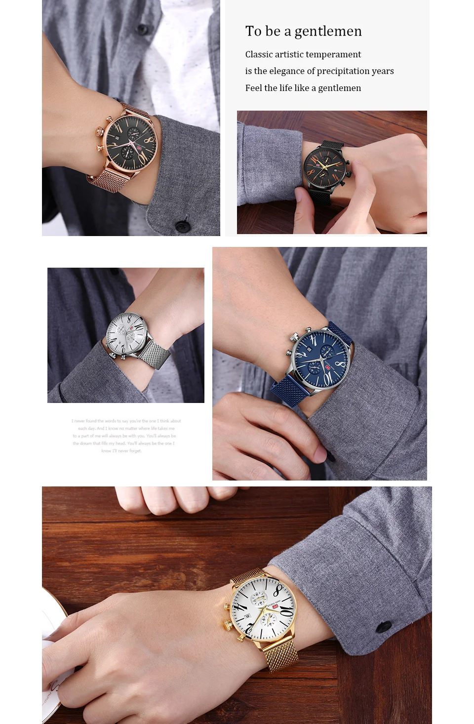 Mini Focus MF0135G Dual Time Men’s Watch | Waterproof Multi-Time Zone Quartz Watch Wholesale