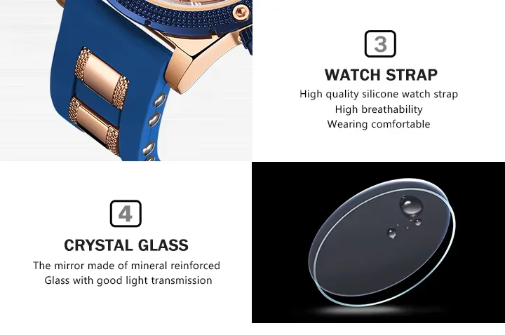 Mini Focus MF0246G Men’s Quartz Wristwatch | Alloy Case, Silicone Strap, 48mm Antique Dial