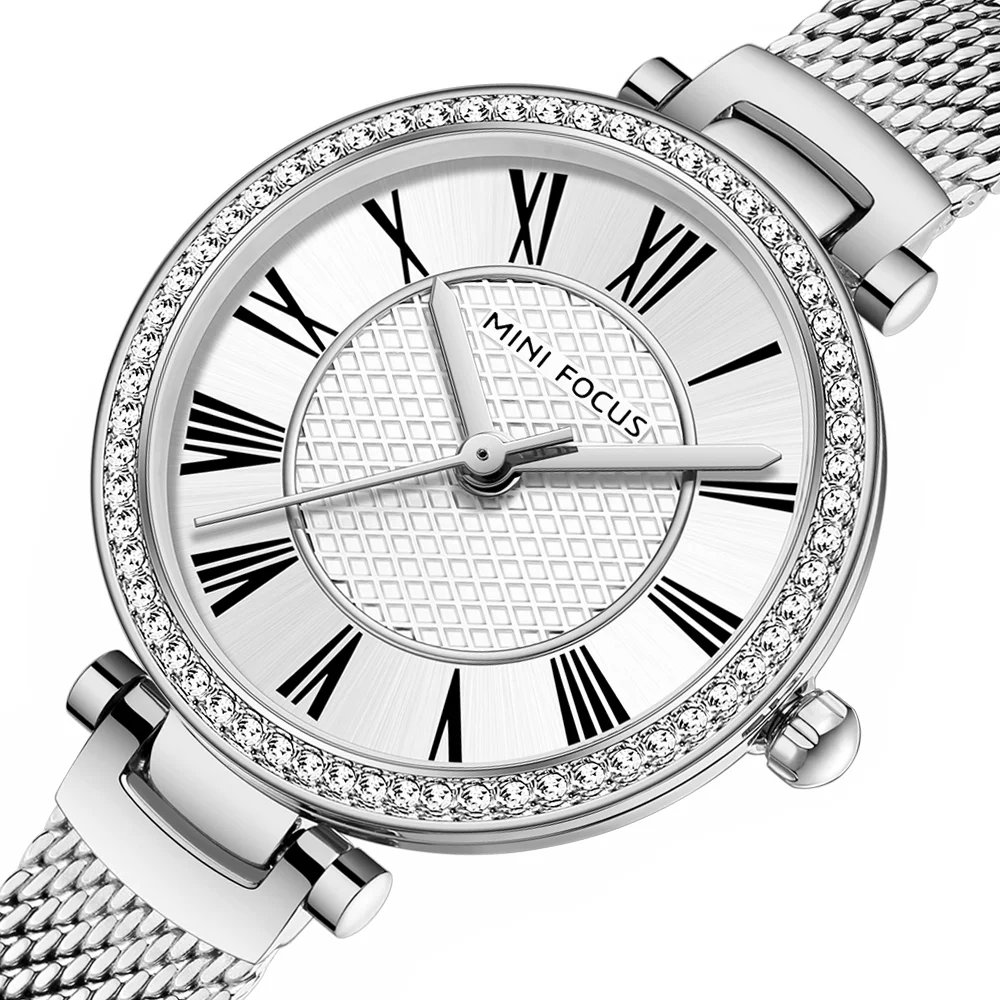 MINI FOCUS MF0423L White Dial Women’s Quartz Watch with